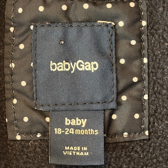 Gap baby Down snowsuit navy blue white polkadots, 18 to 24 months - Picture 3 of 11